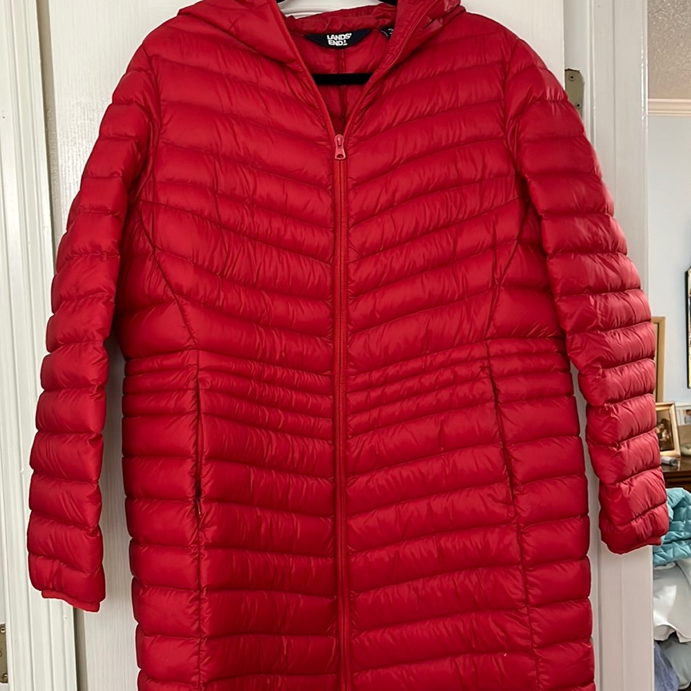 Lands’ End Packable Down Coat